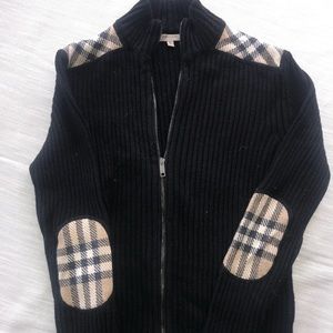 Burberry zip up sweater